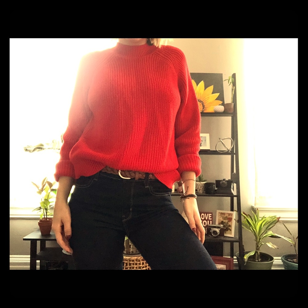 Red sweater
